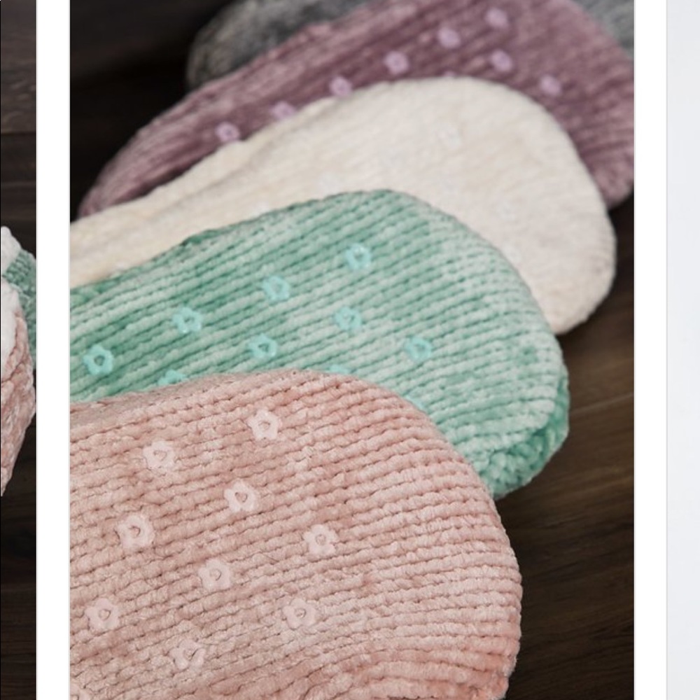 Fleece lined Chenille slippers Lilac - Picture 8 of 8